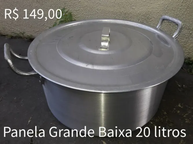 Panela Grande Baixa 20 Litros 