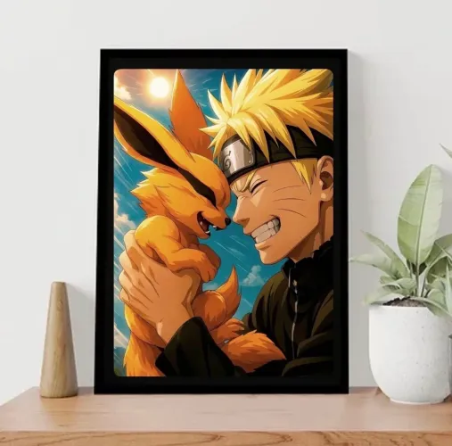 Combo 3 Quadros Naruto 32x23 cm