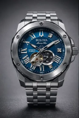 Relógio Bulova Marine Star Marc Anthony 98D184 Automático com Diamantes