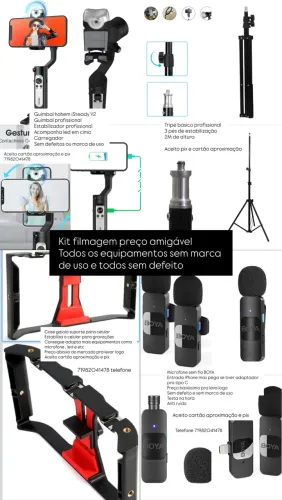 Kit filmagem iniciante 