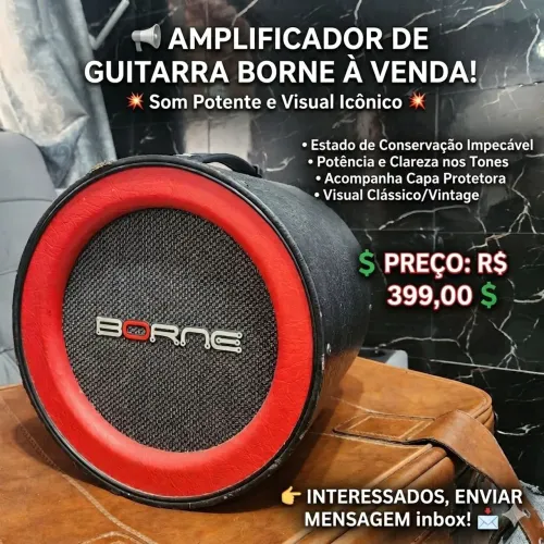 Amplificador Borne Orbit 1030 - 30W | Clean e Distorção | Line Out e Fone