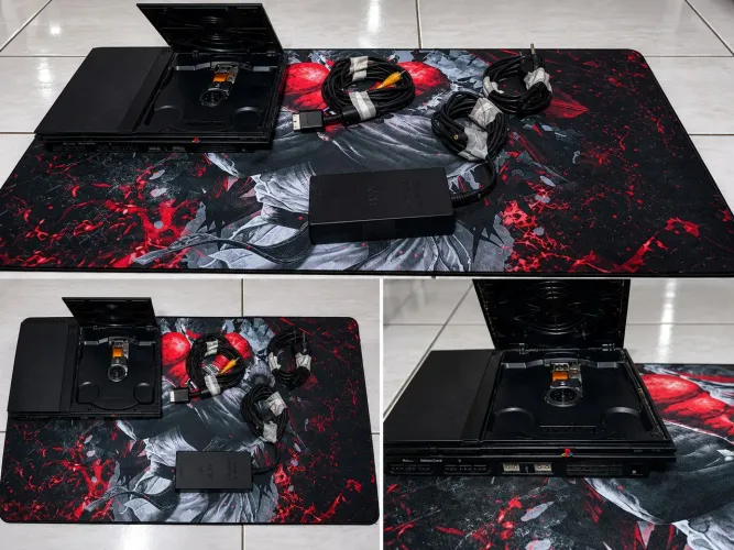 PlayStation 2 Slim(Apenas Console e Cabos) - Leitor com Defeito / Ideal pra OPL