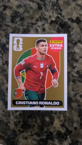 Figurinha Cristiano Ronaldo Gold Extra copa 2026