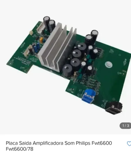 Placa principal som philips modelo fwt6600 pra hoje 220reais