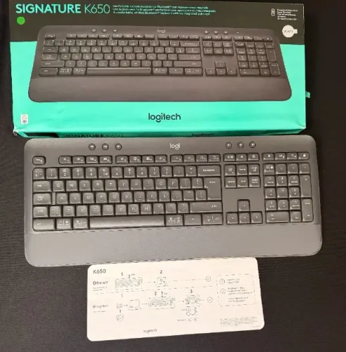 Teclado Sem Fio Logitech Signature K650 - Cinza | PN 920-010911