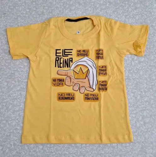 Camiseta Infantil Ele Reina Tam 6