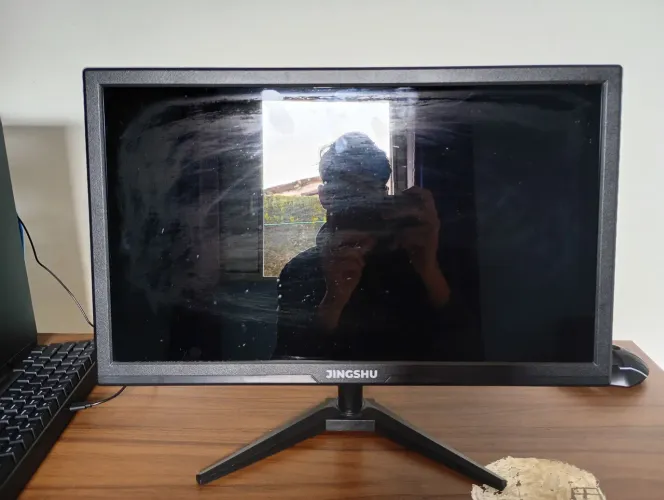 Monitor JINGSHU Full HD, 23 polegadas, 75hz, 5ms, HDMI/Vga
