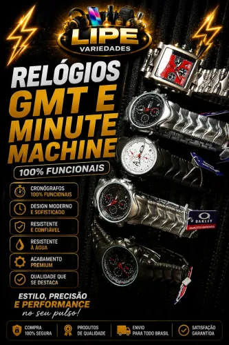 RELÓGIOS GMT E MINUTE MACHINE