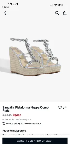Sandália plataforma Schütz