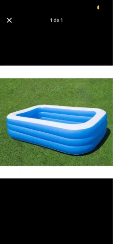 Vendo Piscina 3 anéis inflável Retangular 262 cm 1.260 Litros