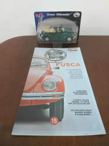 Carro em miniatura Fusca da coleção Super Carros da Maisto