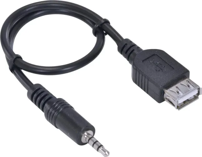 Cabo P2 x USB Fêmea 1,5m Para som