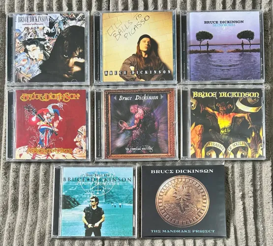 Bruce Dickinson Discografia com 8 CDs Importados 
