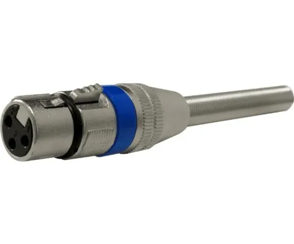 Plug Xlr Canon Femea Com Mola Azul Storm