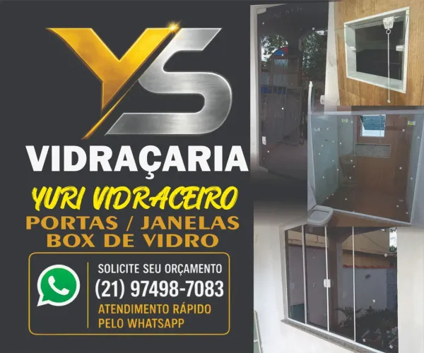 Instalador de vidros e alumínio em geral. Box, janela, portas e armários.