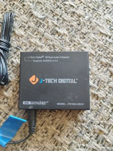 Extrator de audio HDMI J TECH 4K ultra HD