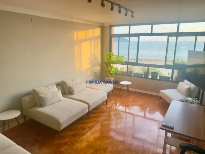 Apartamento para alugar 3 quartos vista mar Pompéia Santos SP