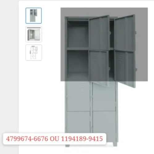 armário para funcionário com 8 portas pequenas