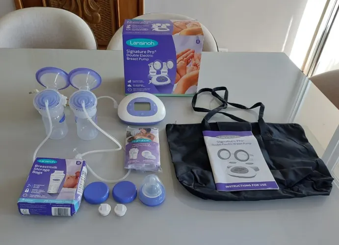 Kit extrator elétrico de leite materno Lansinoh