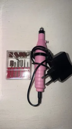Lixadeira De Unha Elétrica Caneta Profissional Bivolt + Kit Brocas