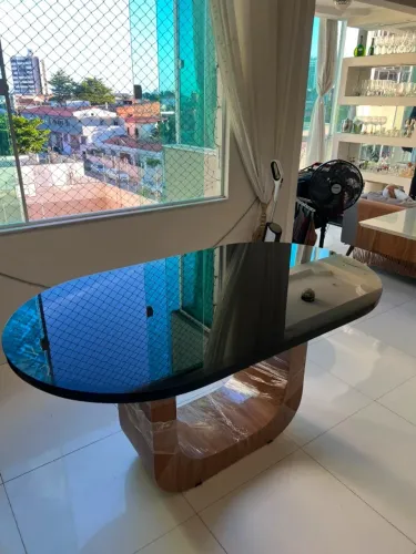 vendo mesas de jantar com vidro laqueado