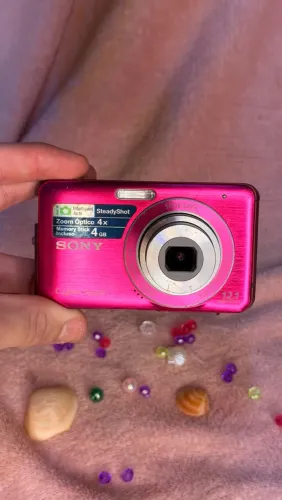 Câmera Sony Cyber-shot DSC-W310 Rosa - 12.1 MP / Zoom 4x (Para Reparo ou Peças)
