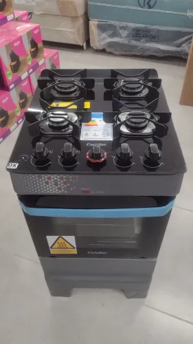 Fogão Esmaltec mesa vidro 4 bocas acendimento elétrico 