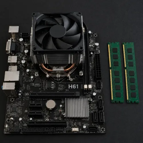 Kit processador i5 mais placa mãe h61 e 2 pente de ram de 8 g monte seu Pc agora!!!!!!