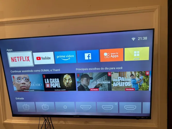 Tv smart pra sair rápido 