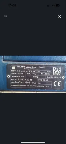Máquina corte laser fibra ótica mesa 6x4 metro