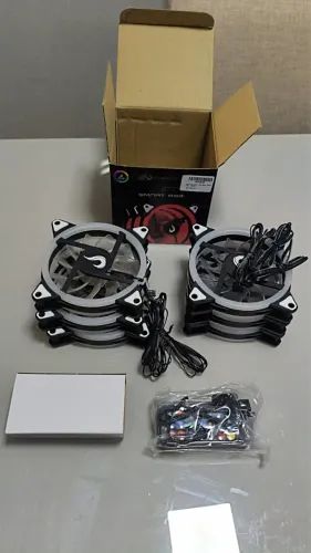Kit 6 cooler RGB com controladora