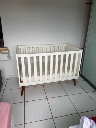 Berço retrô branco - Matic