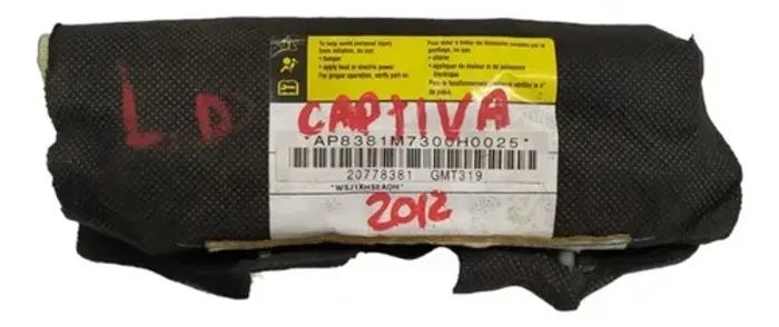 Bolsa Banco Direito Gm Captiva 2012 20778381 B8899 Preto