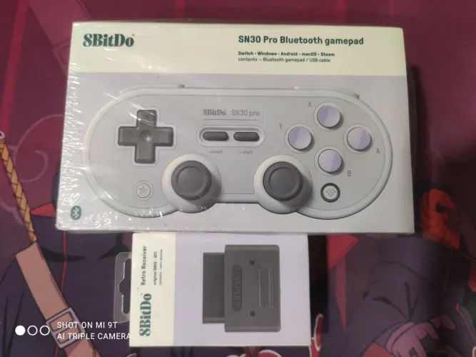 Controle 8bitdo nes com adaptador sem fio original 8bitdo