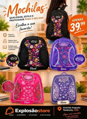 Mochila feminina
