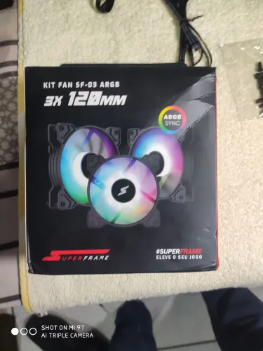 Kit fan Super frame com led (controladora queimada)