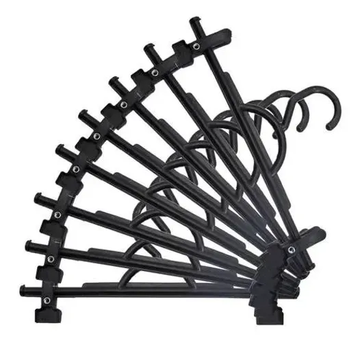 Kit com 25 Cabides com prendedor de calça ou saia