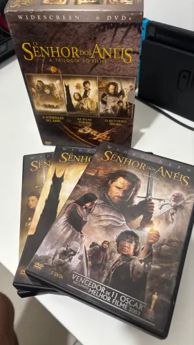 Box DVD Trilogia Senhor dos Anéis - 6 discos