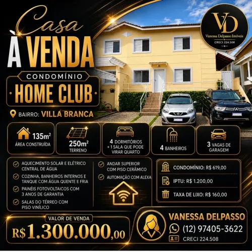 Home clube condomínio  com lazer completo 