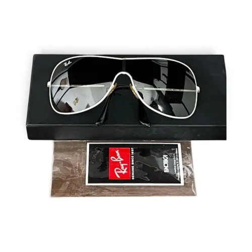 Óculos Ray-Ban Original RB3211 Shield Máscara Branco