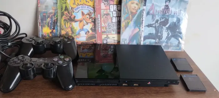 PlayStation 2 slim completo func.100% desb.(Matrix)
