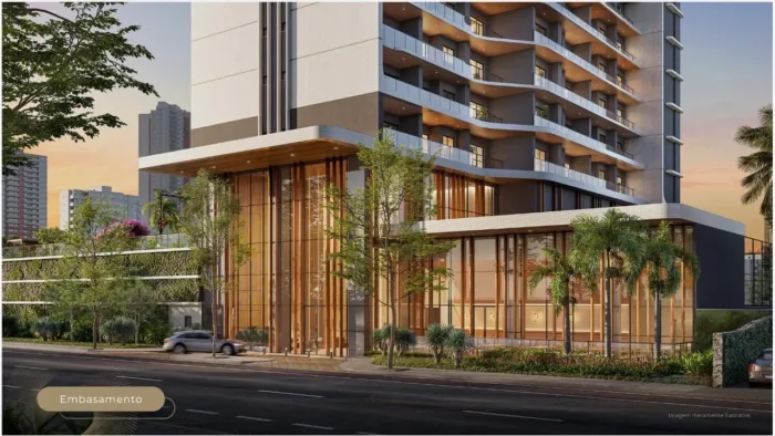 Apartamento 28m2, 01 suíte, Beach Class Unique