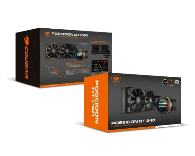 WATER COOLER COUGAR  POSEIDON GT 240MM NOVO COM NF/G
