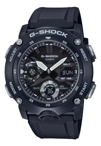 Relogio Casio G-shock Carbon Core Guard Ga-2000s-1adr Cor Da Preto