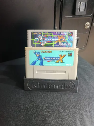 Jogos Megaman X e X2 + Suporte de exposição