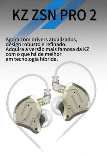 Fone KZ Zsn Pro 2 C/ Bag (Lacrado)