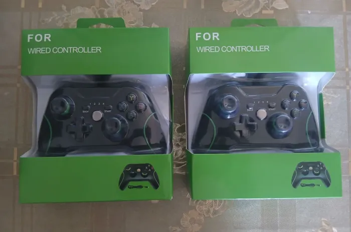 2 Controles Xbox One com fio USB Entrada P2 Para PC e Xbox One