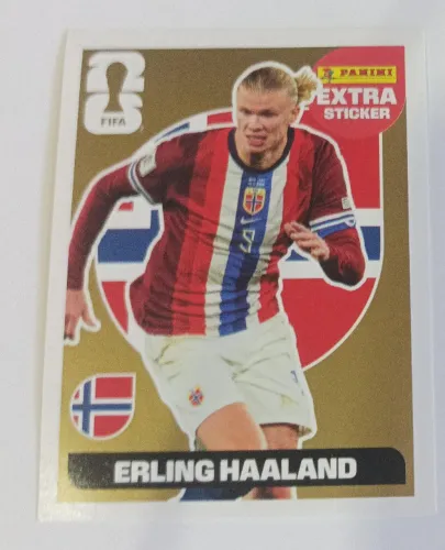 Figurinha Legend Ouro Erling Haaland Copa do Mundo