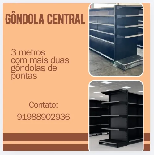 Gôndolas para comércio 