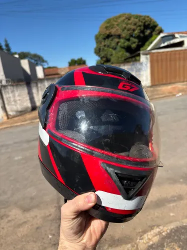 Capacete Pro Tork G7 Vermelho/Preto - Tam 58
